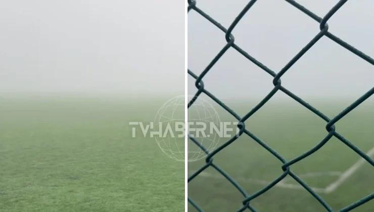 Karadeniz’de yoğun sis nedeniyle maç yarım kaldı!
